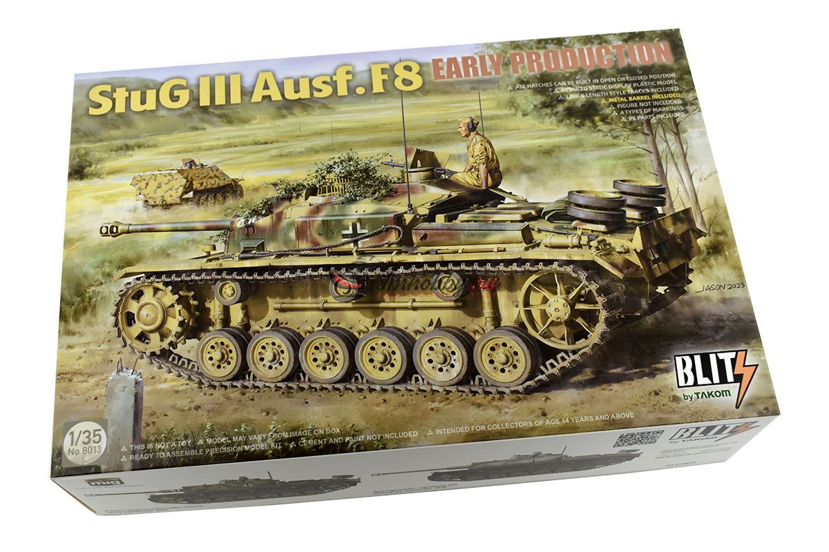 Stug III Ausf F8 Early Production масштаб 1 35 Takom TAK8013