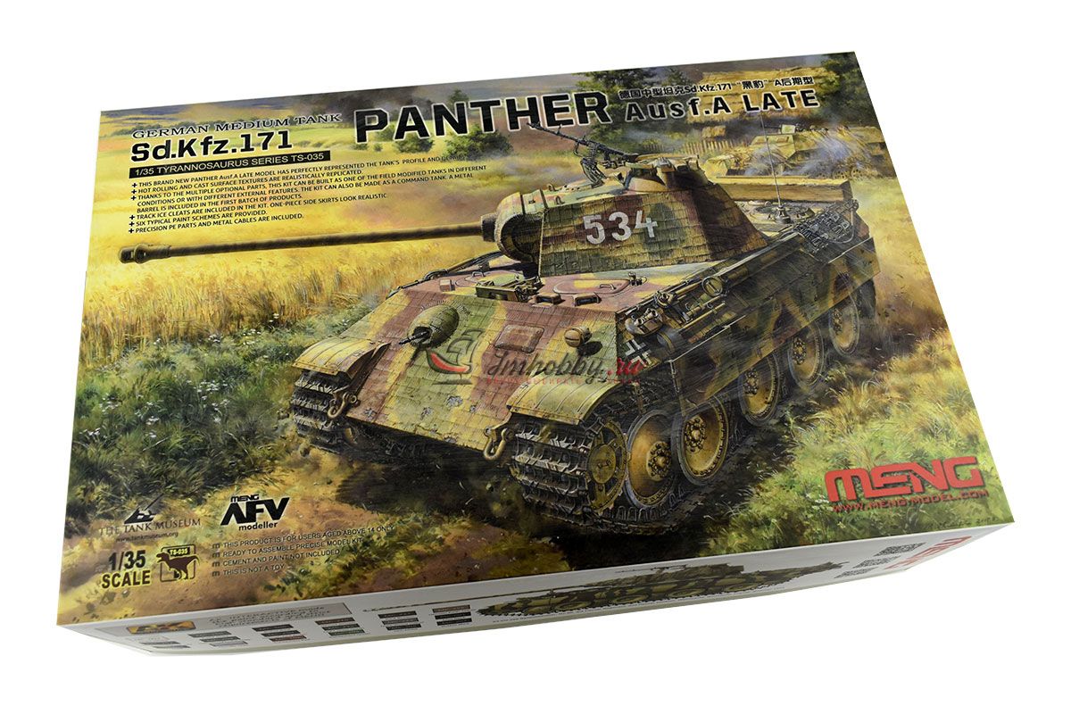 German Medium Tank Sd.Kfz. 171 Panther Ausf. A Late масштаб 1:35 Meng TS-035