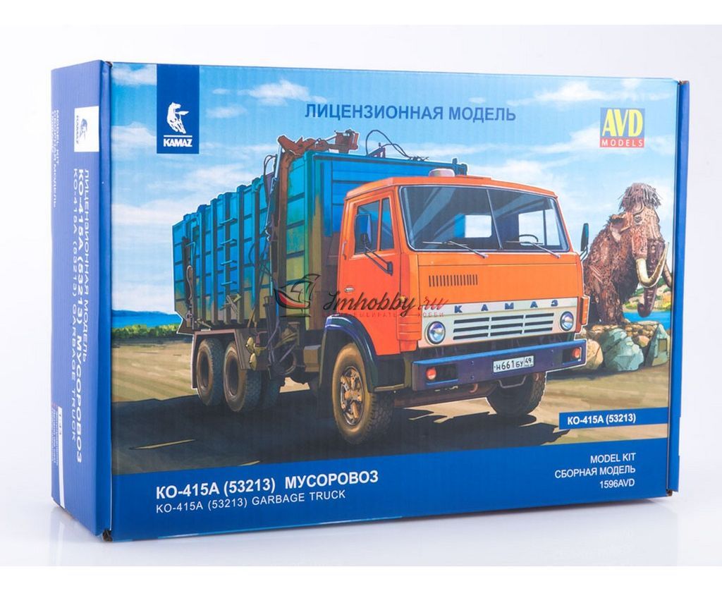 Мусоровоз КО-415А (53213) (KIT) металл масштаб 1:43 AVD Models 1596AVD